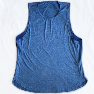 Balance Collection Mens Tank Top Activewear Blue Size L